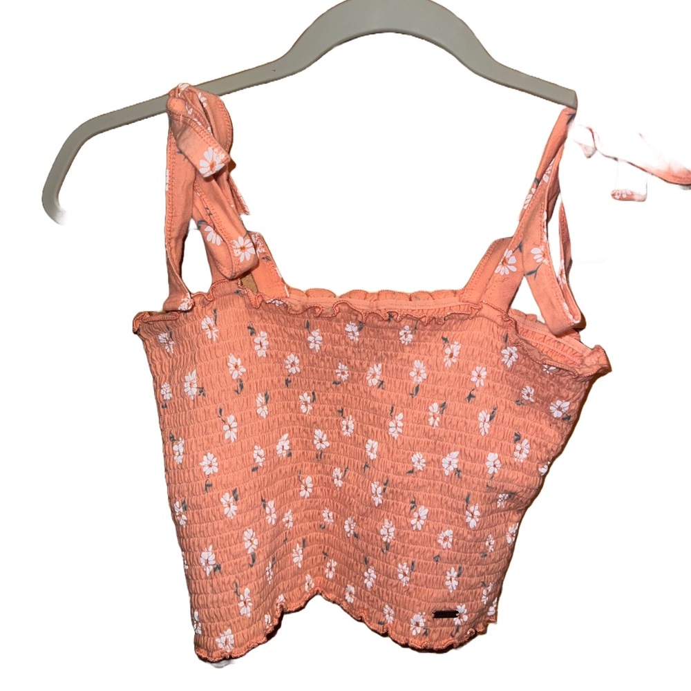coral cropped tank